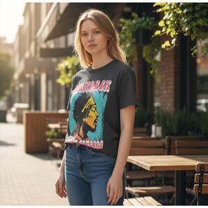 Rockin Artwork Fall of '68 Hendrix Live In Concert Graphic T-Shirt Black M NWOT